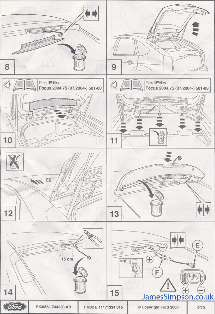 How To Fit Focus ST Spoiler 7 Ford Focus ST Spoiler Fitting