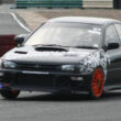 Car Finally Fixed 4 Subaru Impreza WRX Black - Orange Wheels - Croft Track Day
