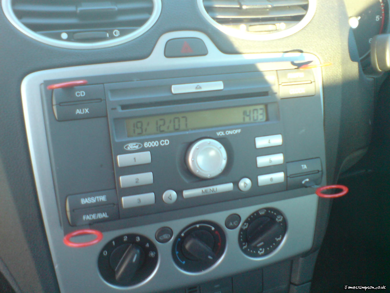 Ford au radio removal tool #2