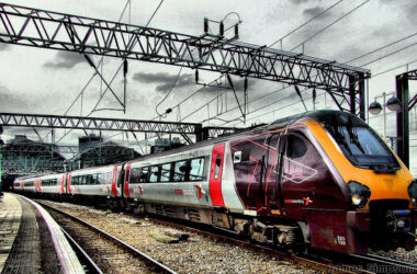 Cross Country Trains WiFi 14 Cross Country Train Leaving Newcastle Train Station