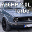 Crazy 736bhp MK1 VW Golf 5 736bhp VW Golf 2.0 Turbo - Blue