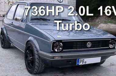 Crazy 736bhp MK1 VW Golf 19 736bhp VW Golf 2.0 Turbo - Blue