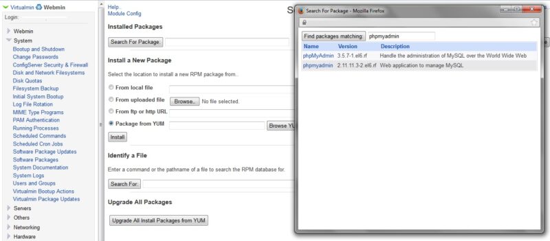 Virtualmin Install PHPMyAdmin In Central Location 4 Virtualmin Install PHPMYADMIN in central location