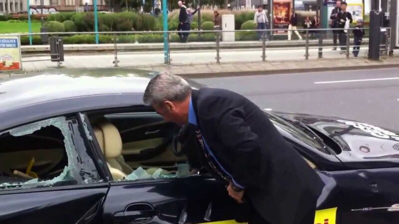 Businessman Smashes BMW M6 4 BMW M6 Smashed