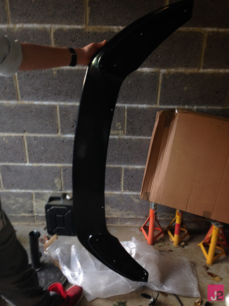 Fitting a ST180 Ford Fiesta Triple R Composites Front Splitter 5 Triple R Composites Splitter