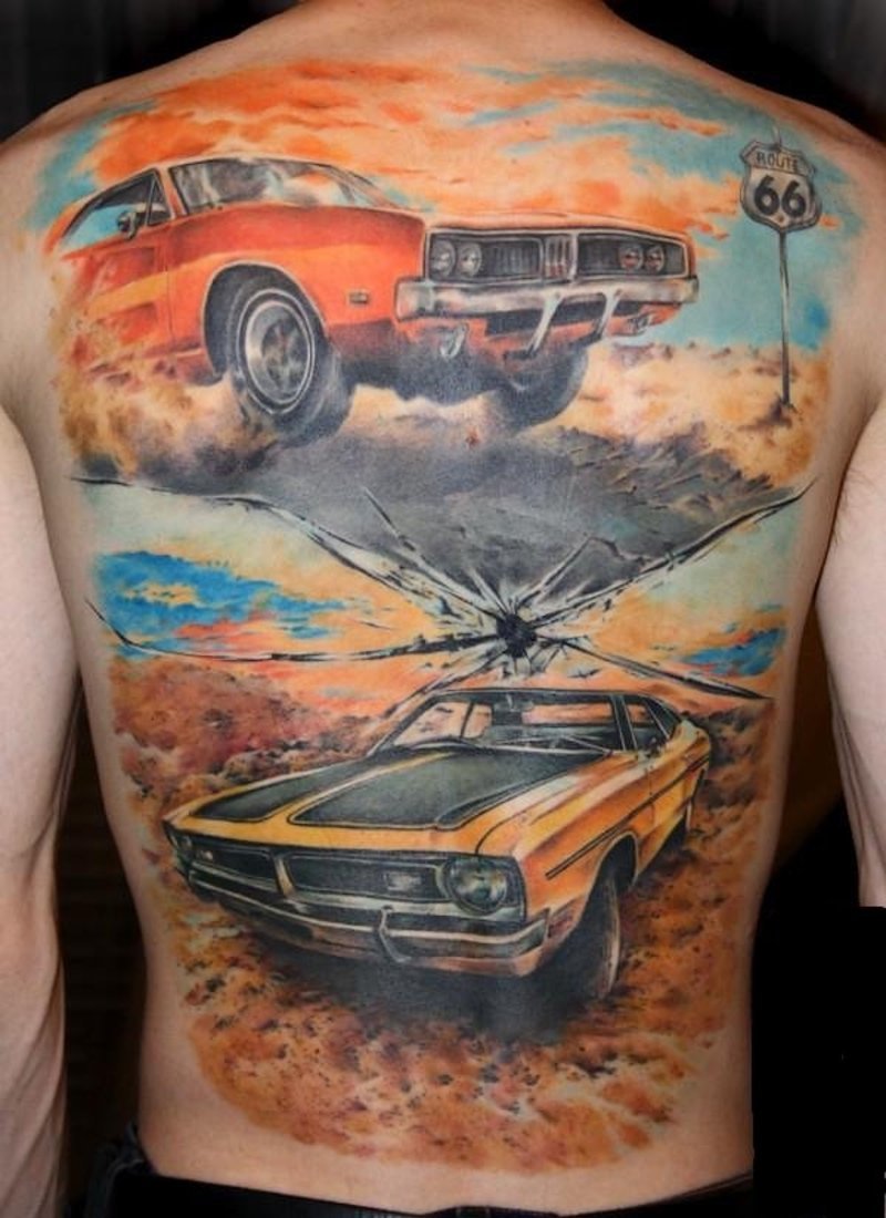 Illustrative car - Angry Monkey Tattoo